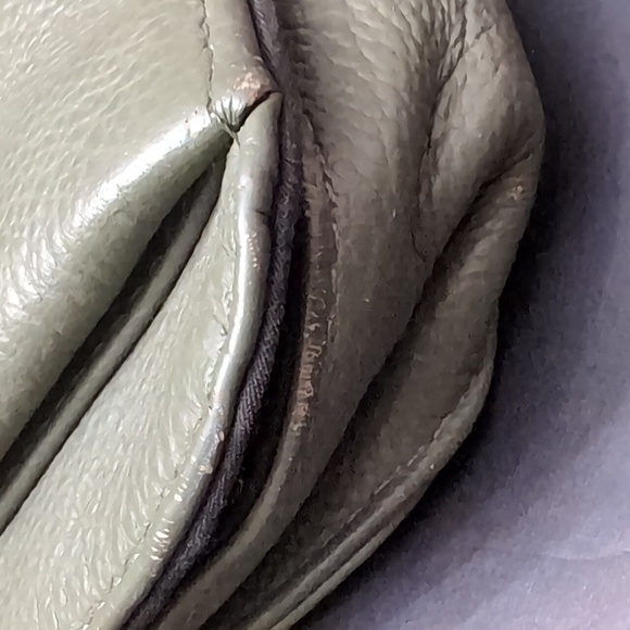 JP Ourse & CIE ,Olive Green Leather Crossbody Bag. - Picture 15 of 16
